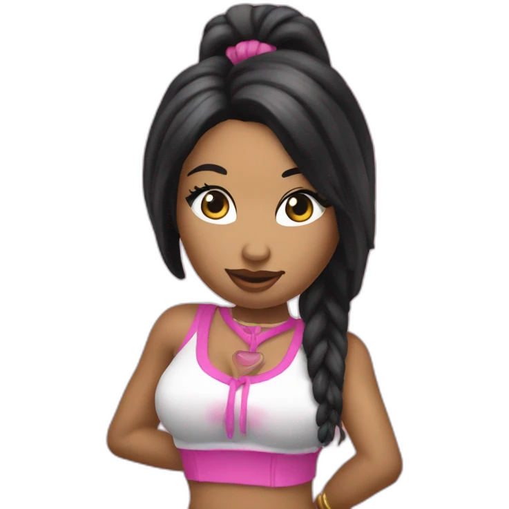 Nicki Minaj from anaconda music video emoji
