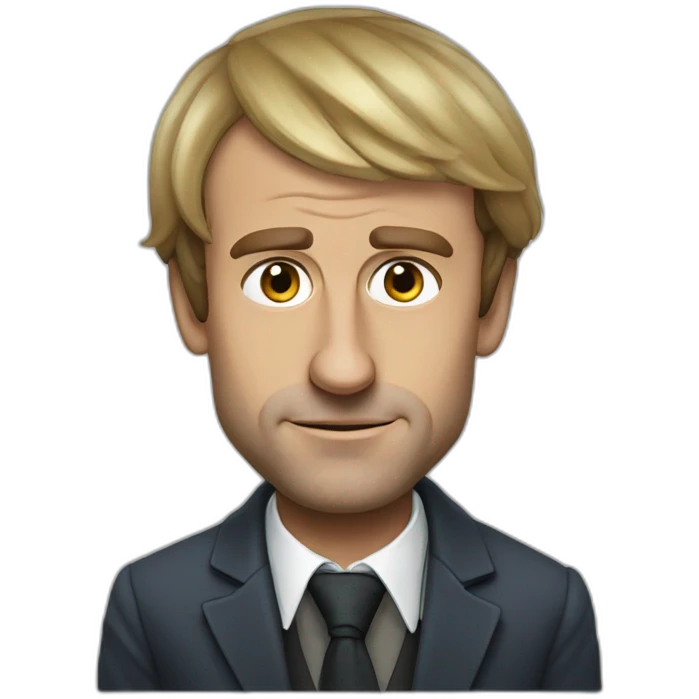 Emmanuel Macron homeless emoji