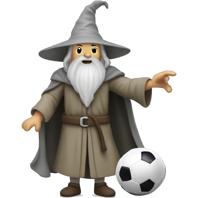 gandalf playing soccer emoji