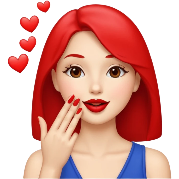 Blowing a kiss emoji