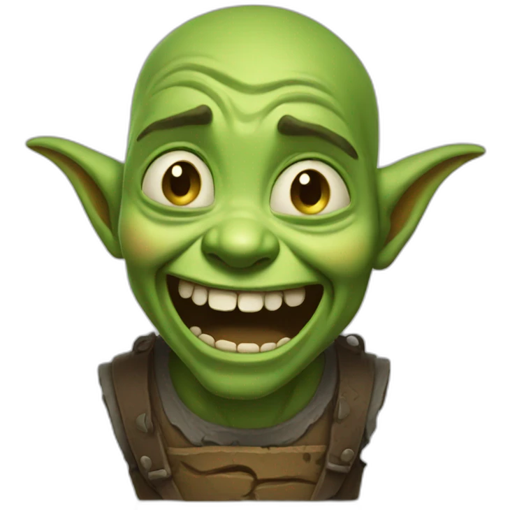 happy crying goblin emoji