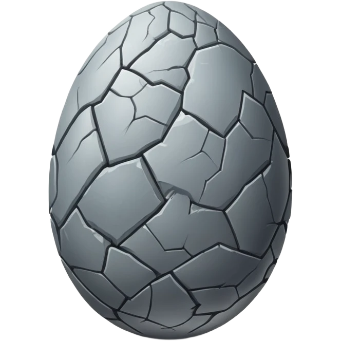 grey dragon egg with a visible crack emoji