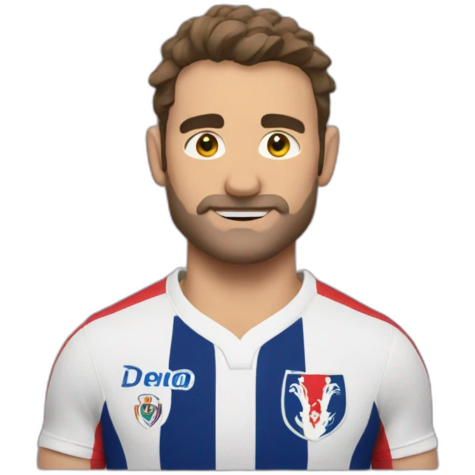 Make a french rugbyman  emoji