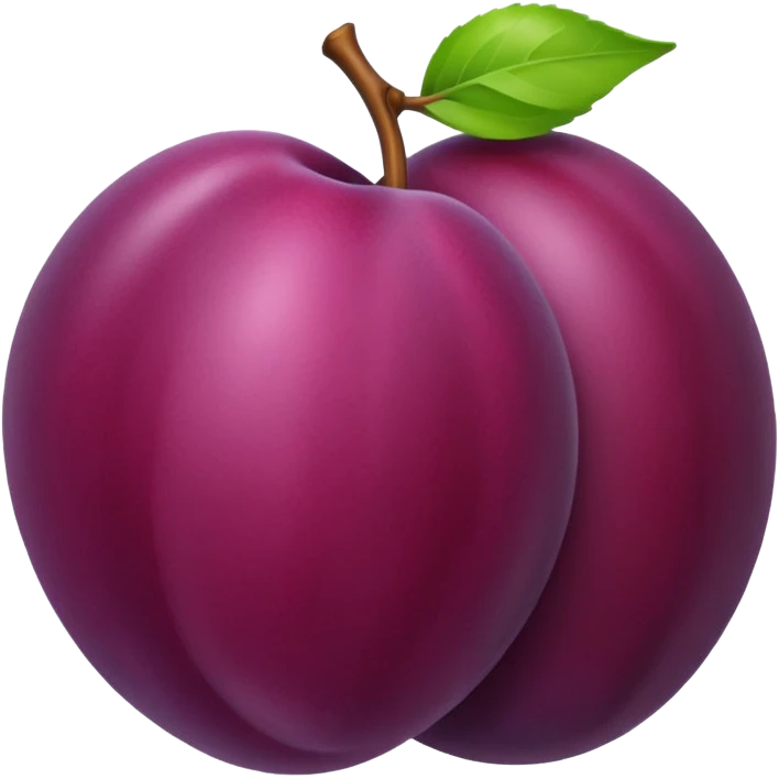 Plum emoji