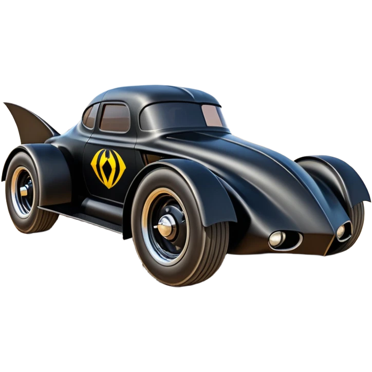  the animated series aerodynamic futuristic Venom Batmobile loosely based on 1936 freightliner school bus (flat long straight organically-shaped mechanical roomy interior body) stealthy town hot rod desert dirt racing rwd buggy  emoji