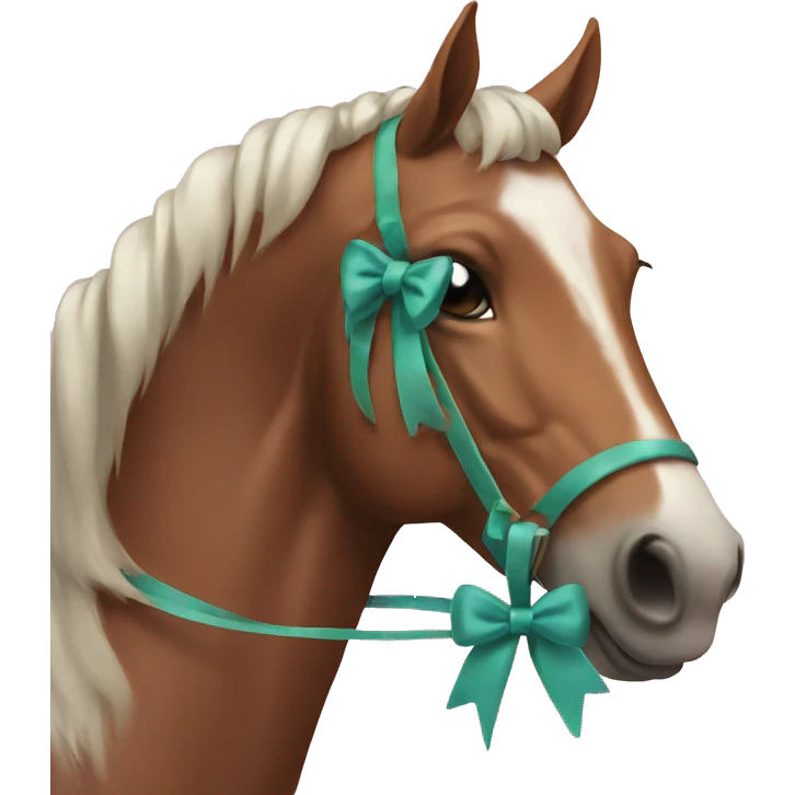 horse with bow emoji