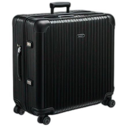 Rimowa black classic cabin emoji