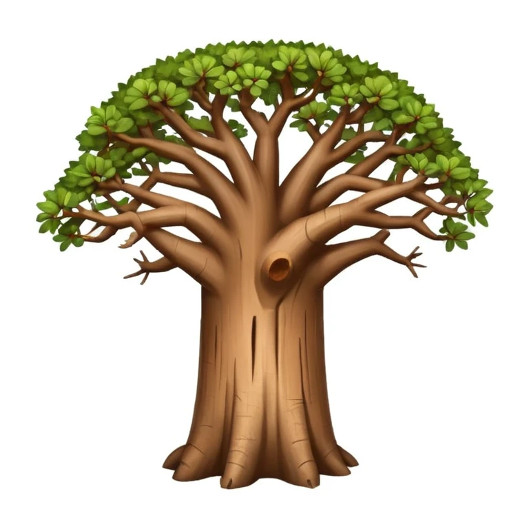 Baobab tree emoji