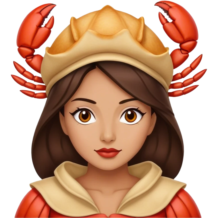 Crab rangoon queen brunette  emoji