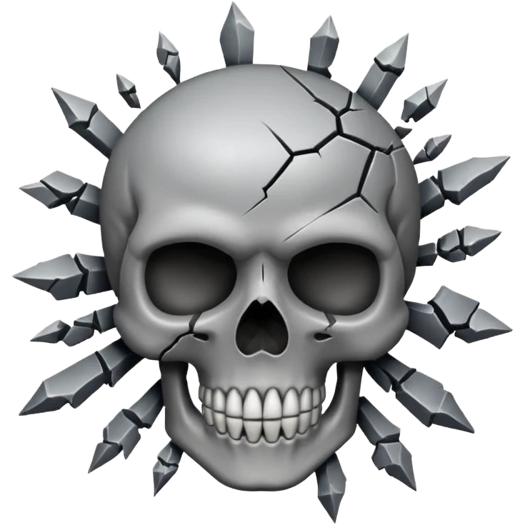 Exploding skull emoji emoji