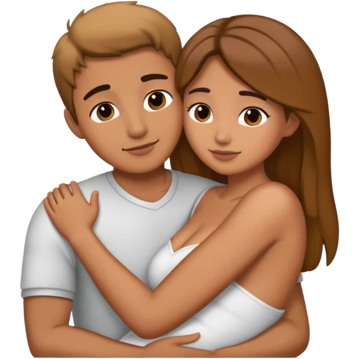 Couple cuddle emoji