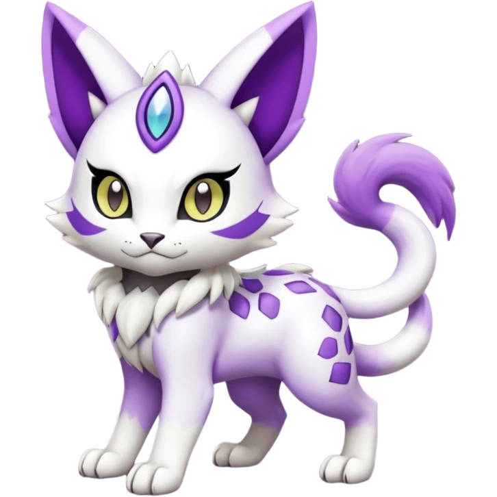 Meloetta-Meicoomon-Gatomon-Liepard-Pokémon-Digimon-Fakémon-fusion-hybrid-creature emoji