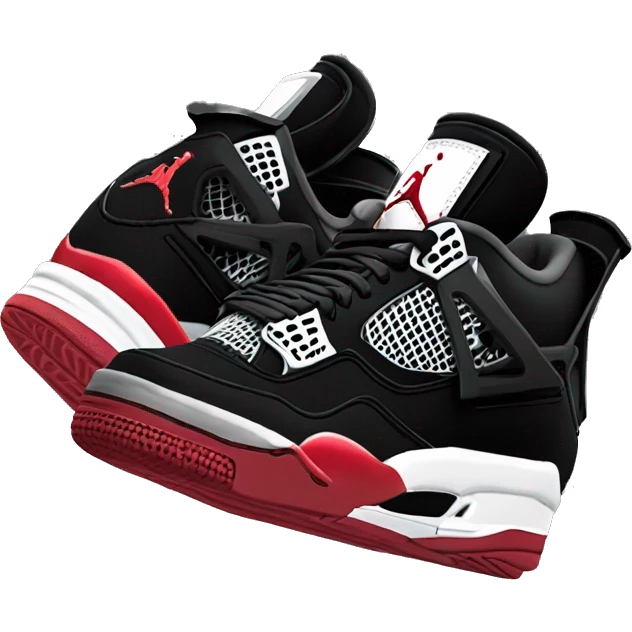 air jordan 4 bred emoji