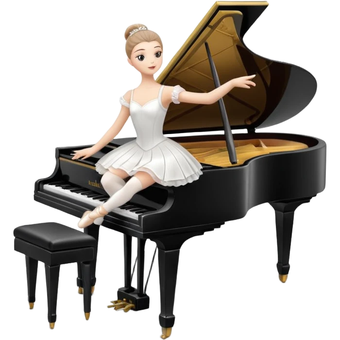 Piano Music Box with Dancer emoji