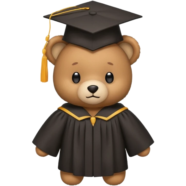 teddy bear graduation  emoji