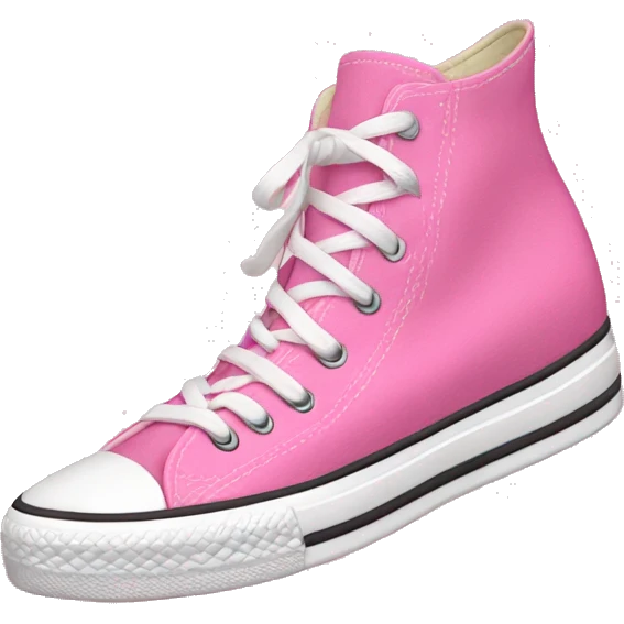 Pink pair of converse emoji