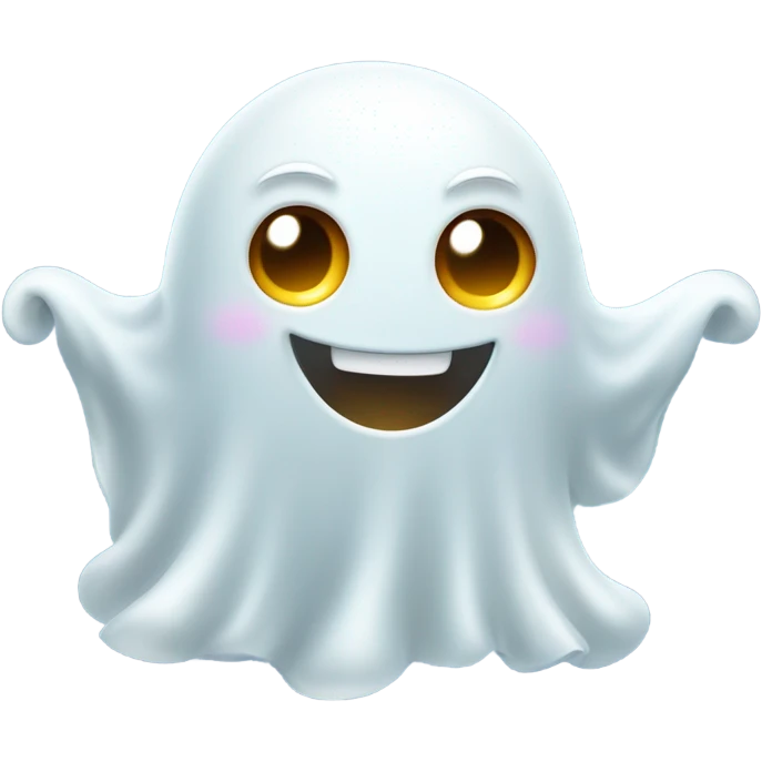 cute cheerful ghost  emoji