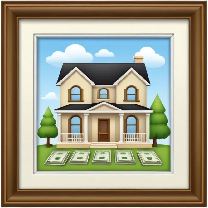 home with sample cash emoji