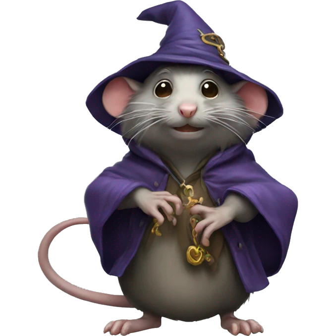 Stinky rat wizard emoji