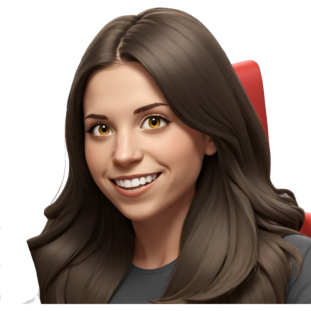 smiling girl with long hair emoji