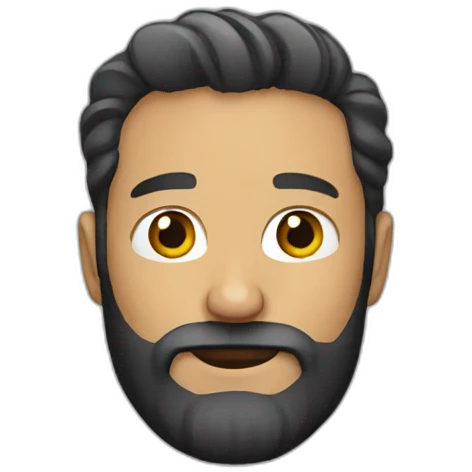 Man with beard emoji