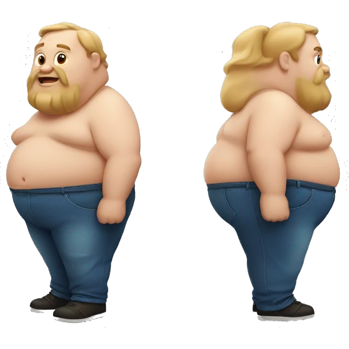 Fat guy emoji