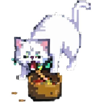 cat dropping food from its mouth emoji