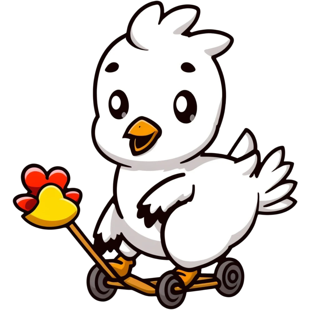 creeper on a chicken emoji