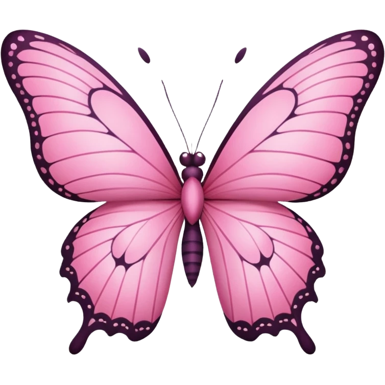 Pink butterfly  emoji