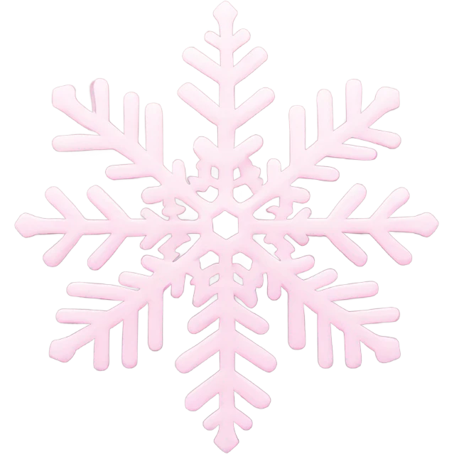 pastel pink snowflake  emoji