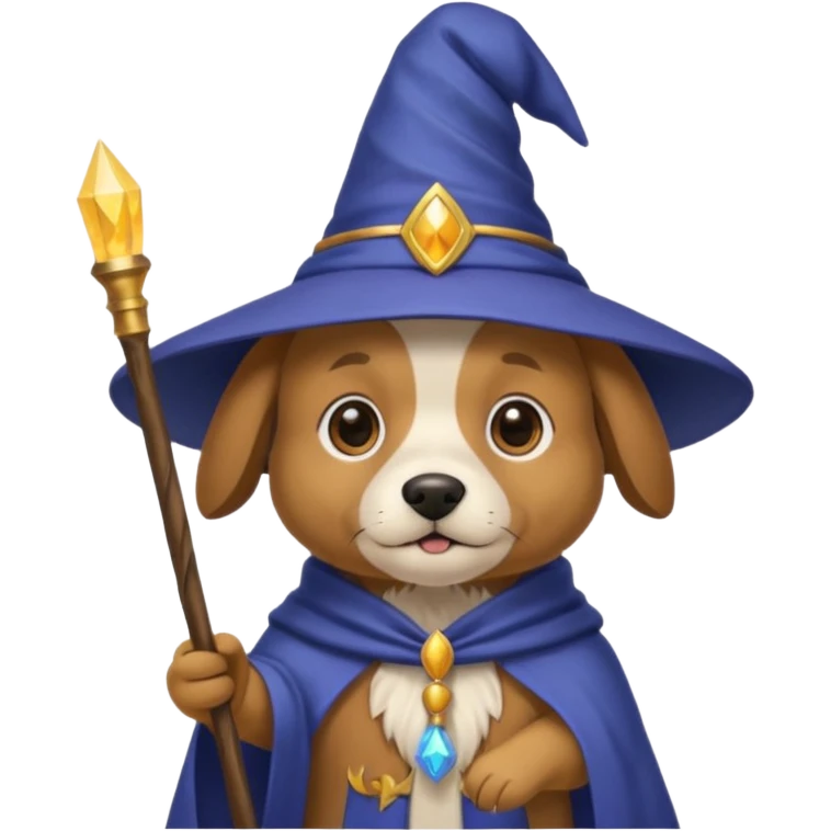 Dog wizard emoji