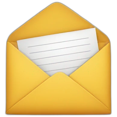 Surprise letter  emoji