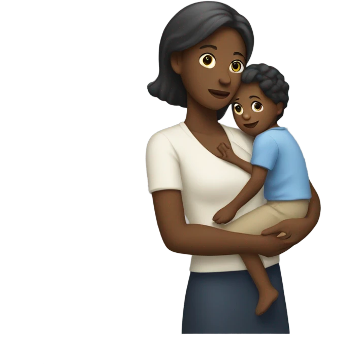 white mother with child emoji