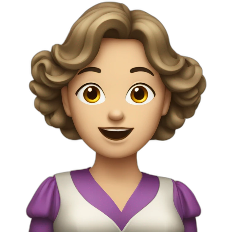 Singing opera girl emoji