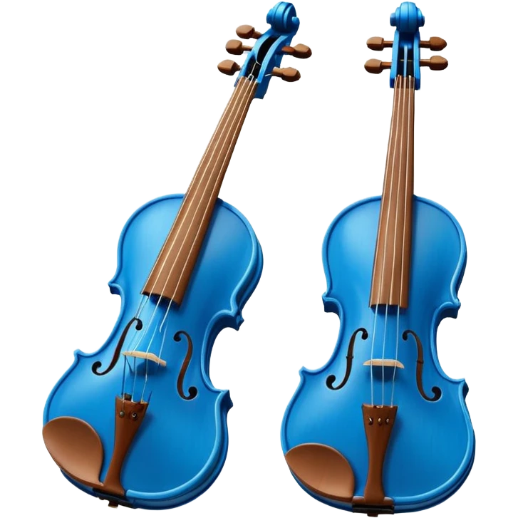 blue violins emoji