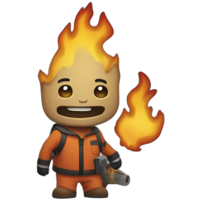 arsonist monty flex emoji