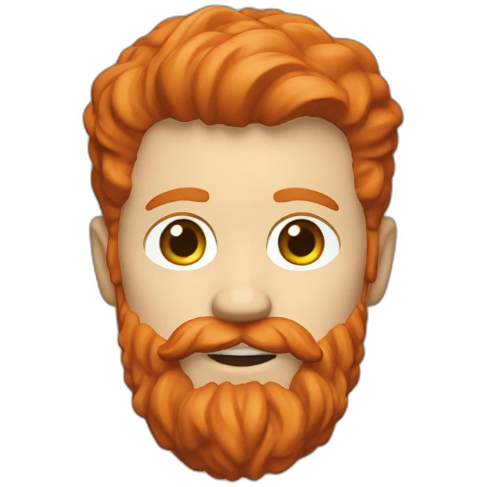red head beard men expert figma emoji