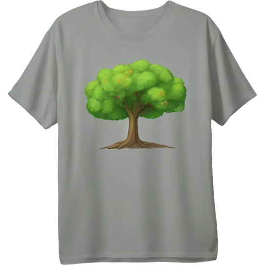 quirky shirt under a tree emoji