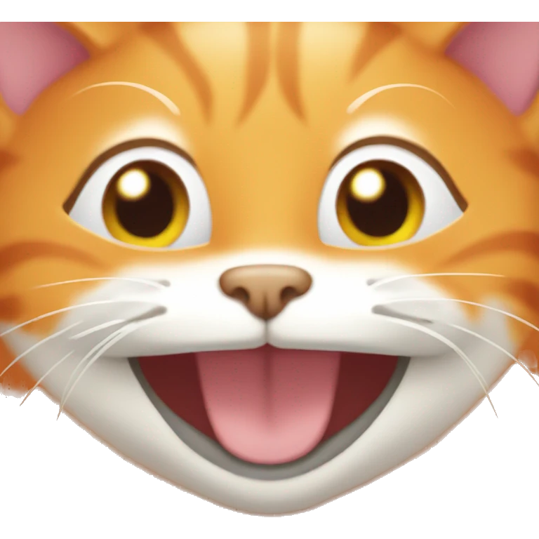Orange cat smile emoji