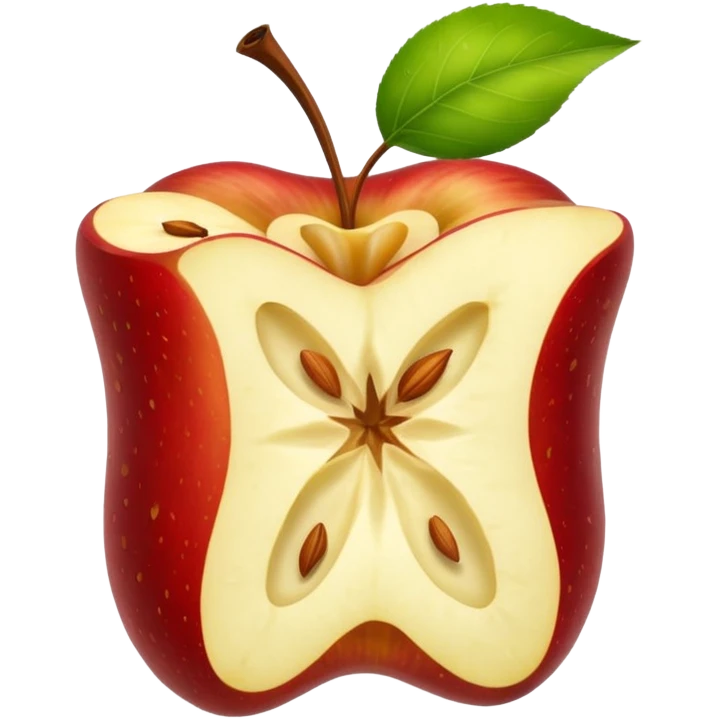 Create an Apple core emoji