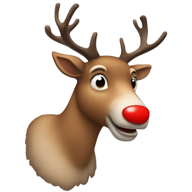 Red Nosed Reindeer emoji