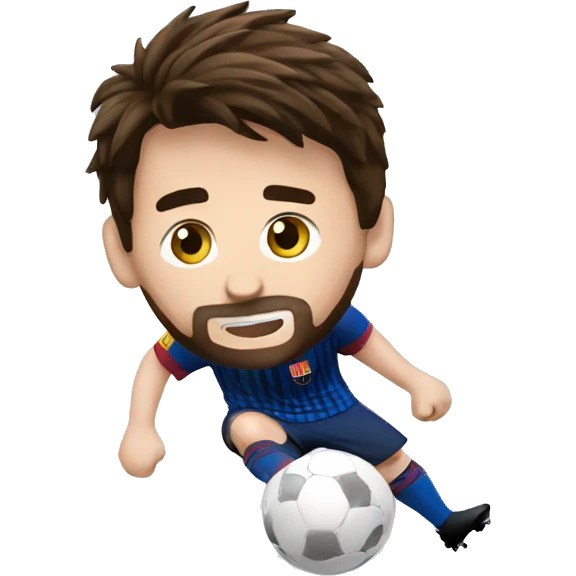 messi kicking ball emoji