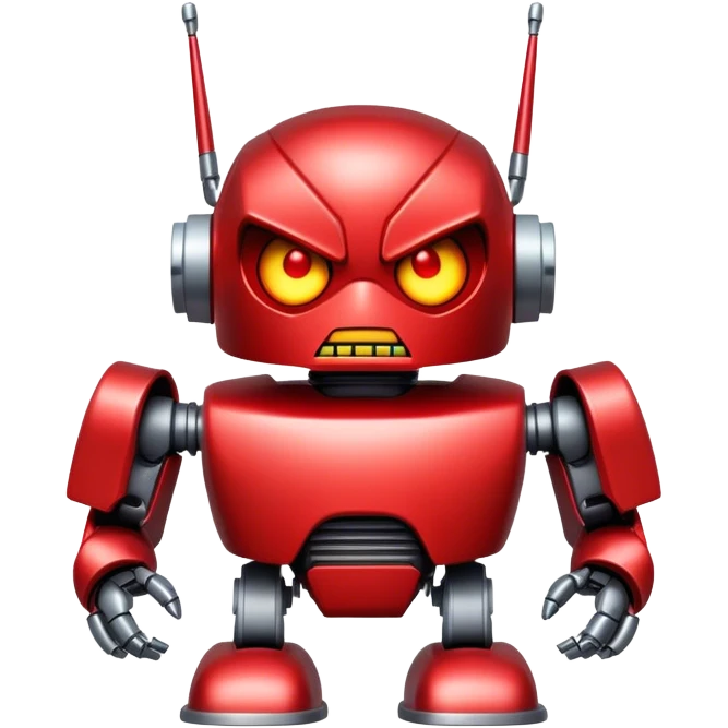 an angry bot emoji