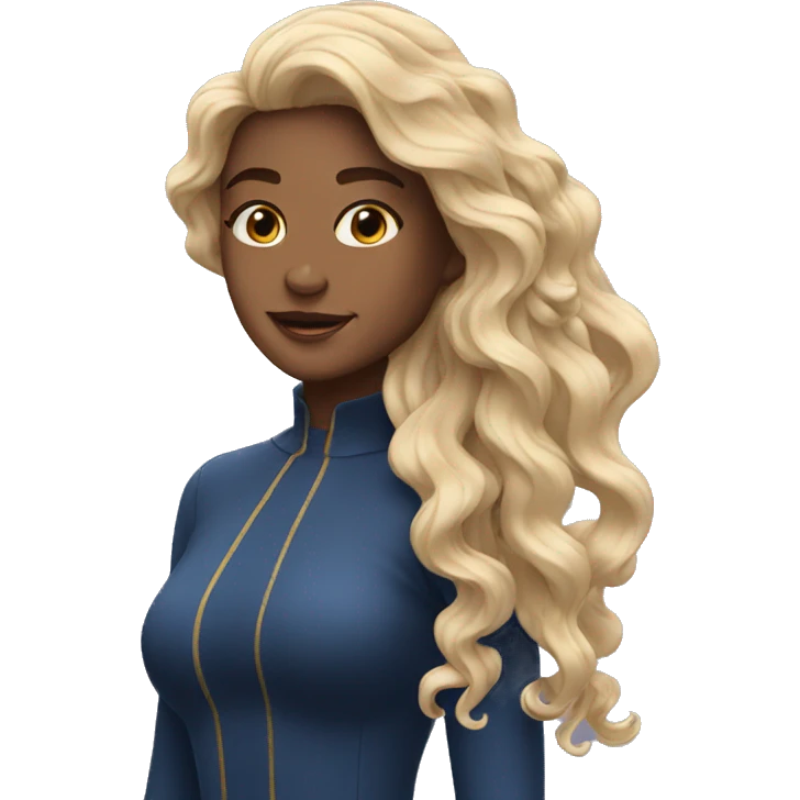 Waves. en cabello emoji