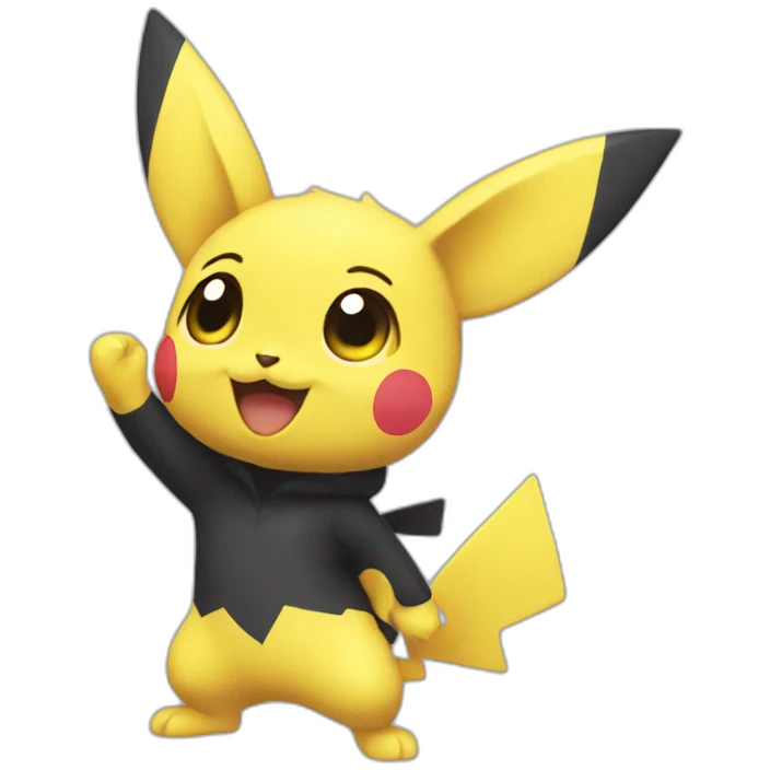 Pichu wave emoji