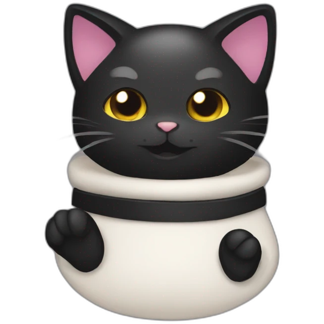black-cat-wearing-fundoshi emoji