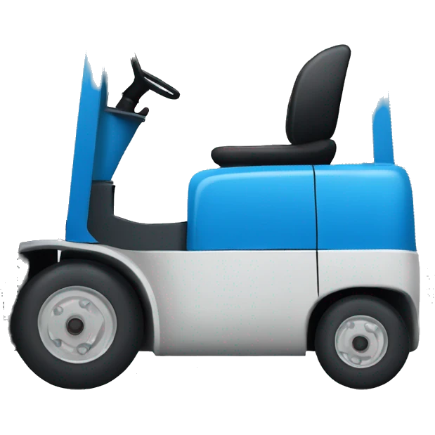 Blue forklift side profile emoji