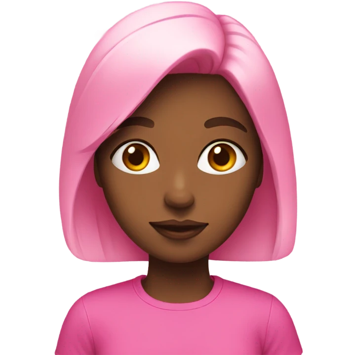 Girl with pink thing emoji