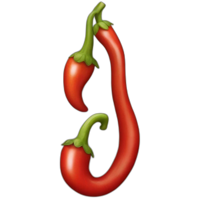 Red pepper music emoji