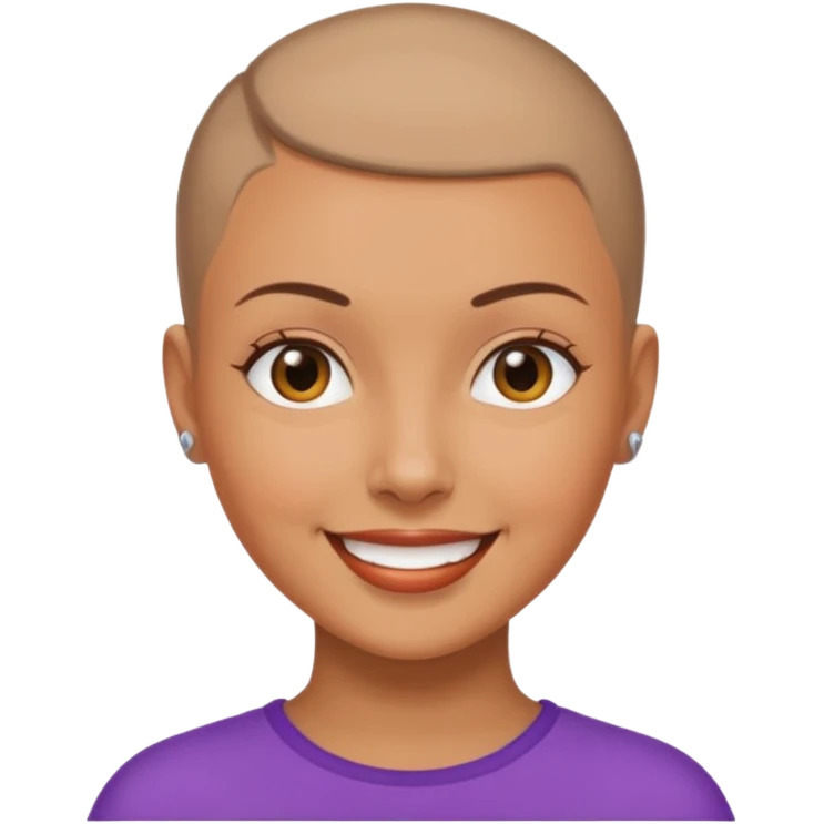 women ios emoji buzz cut emoji